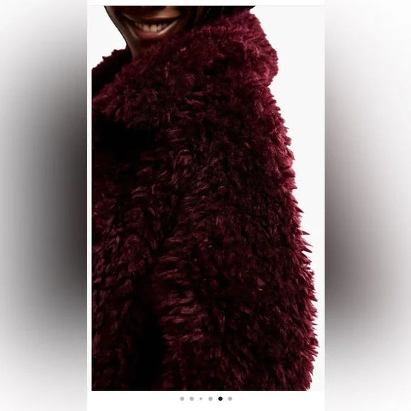 Free People Sophie Faux Fur Peacoat